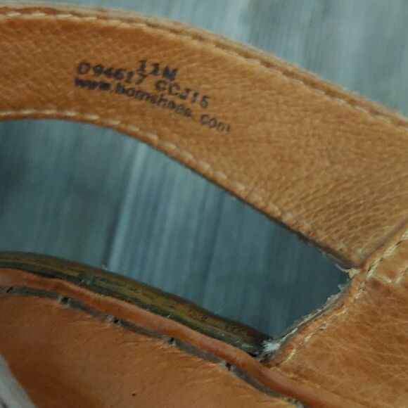 Born tan leather sling back sandals Sz 11 - Picture 7 of 7